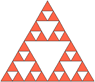 Kolorowy trójkąt Sierpińskiego